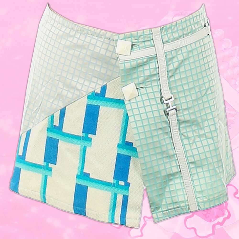 Custo Barcelona Ice Blue Mini Skirt